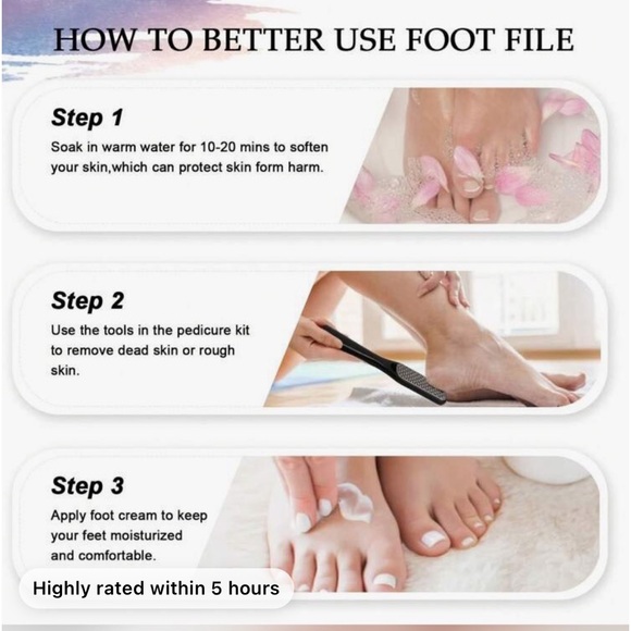 Ten Piece Black Pedicure Set - Picture 5 of 8